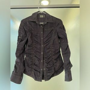 Athleta nylon stretch button down. Size XS barely worn
